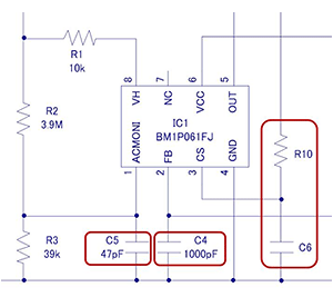 绝缘型反激式转换器电路示例3