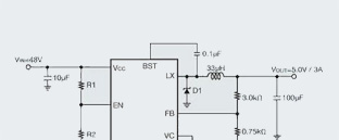 内置高耐压低导通电阻MOSFET的降压型1ch DC/DC转换器
