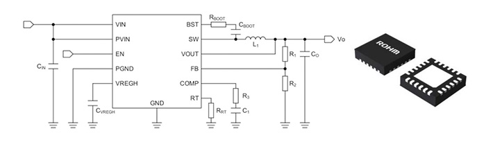 BD9V100MUF-C电路图及产品照片