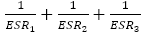 电容的ESR并联公式