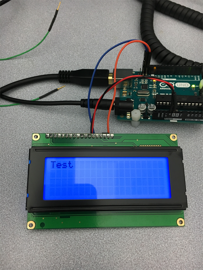 使用Arduino驱动LCD的DIY指南 LCD显示 “Test”