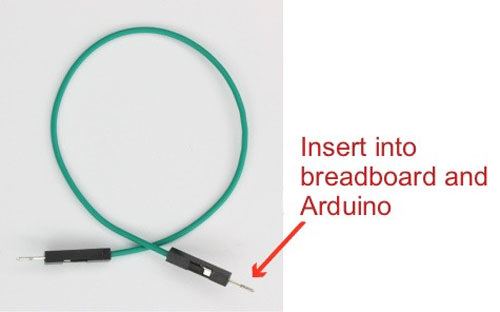 Insert into breadbord and Arduino
