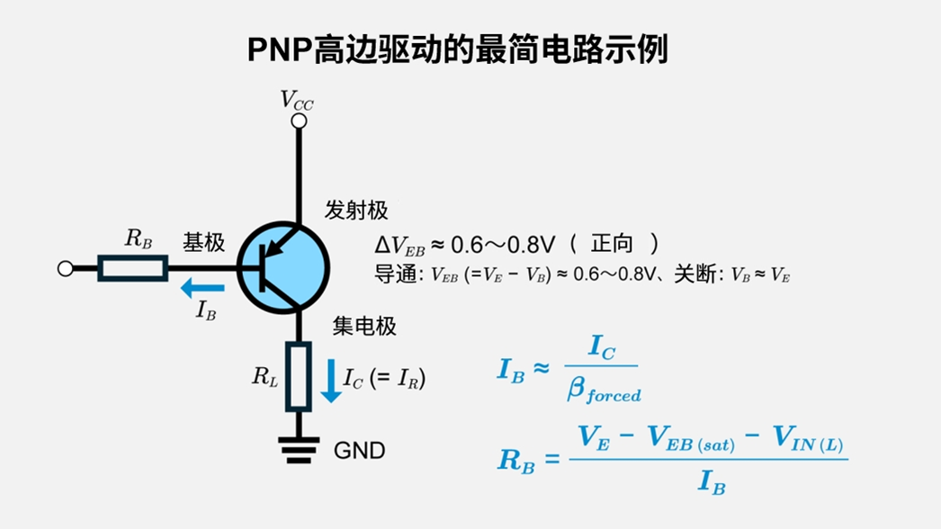PNP高边驱动的最简电路