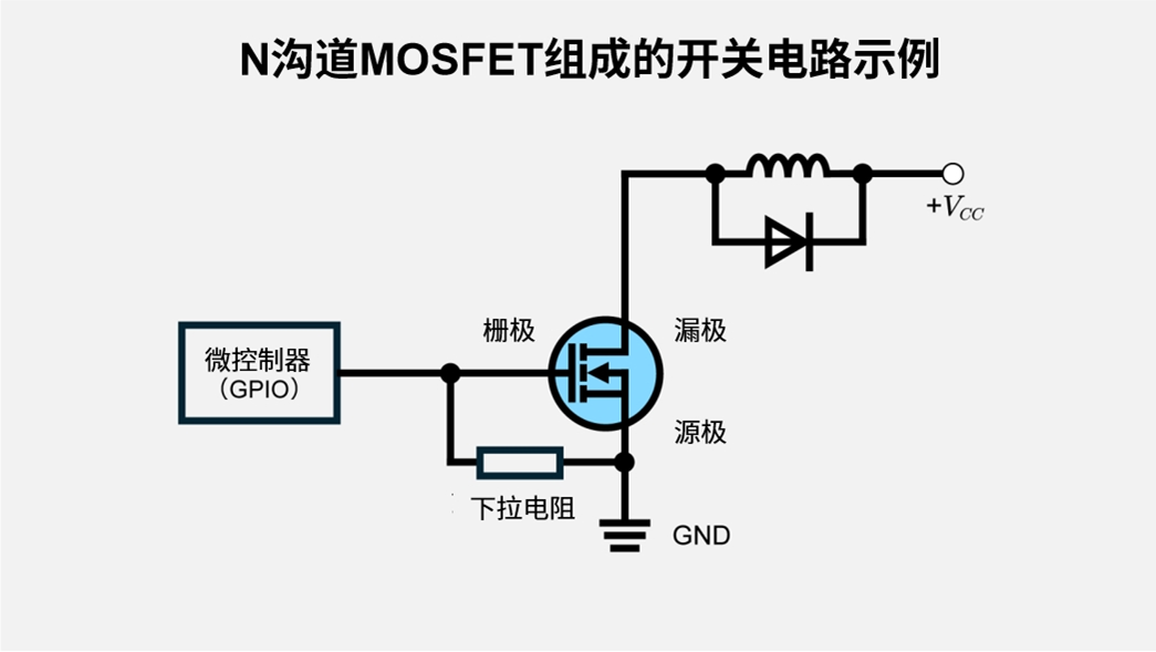 N沟道MOSFET组成的开关电路